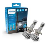 PHILIPS - 2 bombillas de coche H4 LED Ultinon U6001, homologadas, 5,800 K
