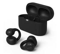 Philips TAQ2000BK Auriculares open ear tipo piercing Bluetooth multipunto True Wireless - 28 horas de reproducción, Estuche de bolsillo, Llamadas nítidas, Para desplazamientos y entrenamientos - Negro