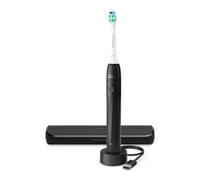 Philips Sonicare Serie 2100 - Cepillo dental sónico con 2 niveles de intensidad, función EasyStart, SmarTimer, autonomía de 14 días, estuche de viaje, negro, HX4023/02, [Nuevo]