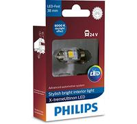 Philips 249446000KX1 X-tremeUltinon LED luz interior para coche C5W 38mm Festoon 6000K 24V, 1 unidad