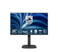 Philips 24B2N3200D Monitor 24 Pulgadas WUXGA, 100Hz, IPS, 4 ms GtG, Adaptive Sync., Altura Ajustable, Altavoces (1920x1200, 1x HDMI 1.4, 1x DP, USB-Hub), Negro