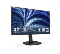 Philips 24B2U3301 Monitor 24 Pulgadas FHD, 120Hz, IPS, 4 ms GtG, Adaptive Sync., Altura Ajustable, Altavoces (1920x1080, 1x HDMI 1.4, 1x DP 1.4, USB-Hub), Negro