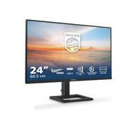 Philips 24E1N1300AE Monitor 24 Pulgadas FHD, 120Hz, IPS, 1 ms MPRT, Adaptive Sync., Altura Ajustable, Altavoces (1920x1080, 1x HDMI 1.4, USB-Hub, USB-C), Negro