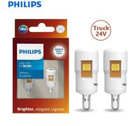 Philips 24V Ultinon Pro6000 T10 W5W camión LED bombillas interiores de señal 4000K placa blanca cálida luz de posición de lectura 24961WU60X2