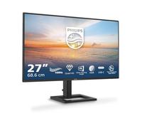 Philips 27E1N1600AM - Monitor Quad HD de 27 Pulgadas, Altavoces, Altura Regulable (2560x1440, 100Hz, HDMI 1.4, USB-C (65W PD), Hub USB) Negro