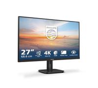 Philips 27E1N1800A Monitor 27" UHD, WLED, 60Hz, IPS, 4 ms GtG, HDR10, Adaptive Sync., Altavoces, (3840x2160, 2X HDMI 2.0, 1x DP 1.4) Negro