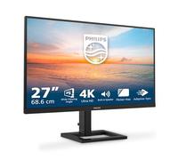 Philips 27E1N1800AE Monitor 27" UHD, WLED, 60Hz, IPS, 4 ms GtG, HDR10, Adaptive Sync., Altavoces, Altura Ajustable (3840x2160, 2X HDMI 2.0, 1x DP 1.4) Negro