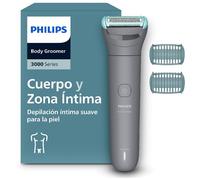 Philips Afeitadora Corporal series 3000 - Depiladora Masculina con sistema de protección, Recorta y depila zonas íntimas, Afeitado suave y apurado, 100% impermeable, 80 min. de autonomía, BG3480/15.