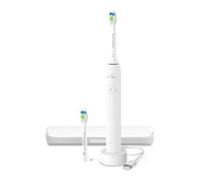 Cepillo Philips Sonicare Serie 3100 - Cepillo dental sónico con sensor de presión, 3 niveles de intensidad, función EasyStart, SmarTimer, autonomía de 14 días, estuche, blanco, HX4034/21, [Nuevo]