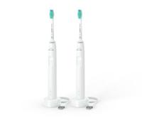 Philips 3100 series - 2x Cepillos dental eléctrico sónicos - Blanco - HX3675/13