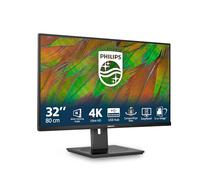 Philips 32B1N3800 Monitor 32" UHD, WLED, 60Hz, VA, 4 ms GtG, Adaptive Sync., TUV Eye Comfort, Altavoces, Altura Ajustable (3840x2160, 2X HDMI 2.0, 1x DP 1.4, USB-Hub) Negro