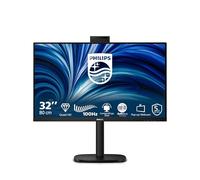 Philips 32B2U3601H Monitor 32 Pulgadas 100Hz Panel IPS, 4ms GtG, Altavoces, Webcam, Altura Ajustable, (2560x1440 HDMI 1x 2.0 DP 1x 1.4 USB Hub) Negro