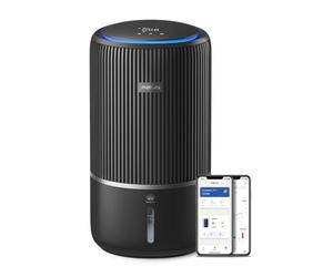 Philips 3400 Purificador y Humidificador 2 en 1, 78 m², HEPA, Negro | CADR de 300 m3/h, Filtra el 99,97%, HEPA y carbón activo, humidificador de aire 650 ml/h (AC3421/13)