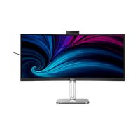 Philips 34B2U6603CH monitor curvo WQHD de 34 pulgadas, ajustable en altura, altavoces, webcam de 5 MP, cancelación de ruido, HDR400 (3440x1440, 120 Hz, 2x HDMI