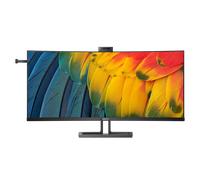 Philips 40B1U6903CH monitor curvo UHD de 40 pulgadas de ancho, cámara Web de 5 MP, ajustable en altura, altavoces (5120x2160, 75 Hz, HDMI, DisplayPort (entrada/salida), Thun