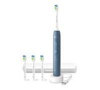 Philips Sonicare Serie 4100 - Cepillo dental sónico con sensor de presión, 4 ajustes de cepillado, EasyStart, SmarTimer, autonomía de 21 días, estuche, azul marino, HX4046/48, [Nuevo]