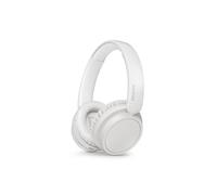 Philips Auriculares on-ear TAH5209WT/00 Bluetooth 65 h, Aislamiento pasivo, Carga USB-C 2 h, Blanco