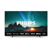 Philips 55PUS7609 Smart TV 4K LED - Pantalla de 55 Pulgadas con Plataforma Titan OS Pixel Precise Ultra HD y Sonido Dolby Atmos, Funciona con Alexa y con de Voz de Google - Gris Antracita