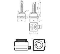 PHILIPS Lámpara, faro de carretera para SEAT: Ibiza, Leon, Altea, Cordoba, Exeo, Toledo & VOLKSWAGEN: Golf, Passat, Touran, Tiguan (Ref: 85415WHV2C1)