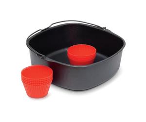 Philips accesorio para freidora de aire XL - Kit de cocina | Accesorio Airfryer 4.2L, Molde de silicona, fácil de usar, apto para lavavajillas, app de recetas HomeID (HD9945/01)