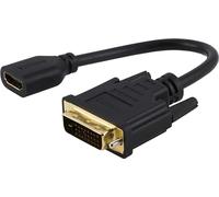 PHILIPS Adaptador DVI a HDMI, Paquete de 2, 4K @ 30 Hz, Funciona con televisores Inteligentes, Roku, Fire Stick, BLU Ray, Dispositivos de transmisión, monitores, proyectores, SWV3453B/37