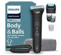 Philips Afeitadora Corporal S7000 - Recortadora para Hombre con Cabezal Pivotante Intercambiable 2D, Sistema Triple Protect, Apta para la Ducha y la Zona Íntima, 120 min. de Autonomía, BG7480/15