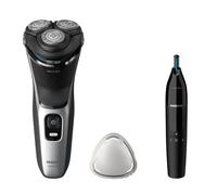 Philips Shaver 3000 Series S3143/02 Afeitadora Eléctrica en Seco/Mojado + Recortador de Nariz/Orejas