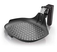 Philips Airfryer Essential Grill Pan - Superficie antiadherente para una limpieza fácil, Tecnología de aire rápido para cocinar de forma saludable, Compatible con carne, pescado y verduras (HD9910/20)