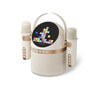 Philips Altavoz inalámbrico Bluetooth Karaoke con 2 micrófonos, 6 Efectos vocales, 4 Modos de visualización Visual, 7 Horas de reproducción, múltiples Opciones de conexión - Tarjeta USB/AUX/TF con