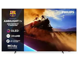Philips Ambilight 55OLED760 4K OLED Smart TV - Pantalla de 55" con P5 AI Picture Engine Ultra HD, Titan OS, Dolby Vision y Atmos Sound - Compatible con Alexa y Asistente de Voz de Google