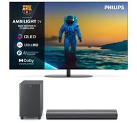 Philips Ambilight OLED 65" 65OLED820 UltraHD 4K Dolby Vision Google TV + Barra de Sonido TAB6100