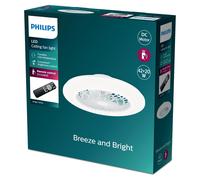 Philips - Amigo Ventilador Plano de Techo IR RD 25W+60W WH