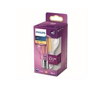 Philips Bombilla de filamento transparente 100 W A60 E27