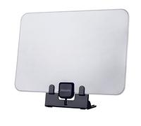 PHILIPS Antena de TV- Antena Amplficadora de Señal Interior, Recepción Multidireccional 48 db, 4G/gsm, Fácil Instalación, con Filtro de Reducción de Ruido, Diseño Plano. (Color Negro, Gris)