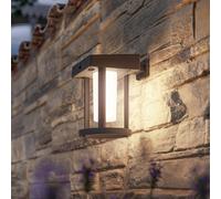 Philips Aplique de pared LED Camill, negro/blanco, Ø 14 cm
