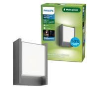 PHILIPS Aplique LED Arbour UltraEfficient 3,8 W 2700 K Antracita HV con sensor de movimiento