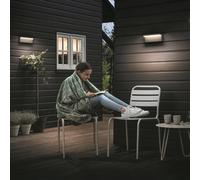Philips Aplique LED para exterior Bustan, paquete de 2, 2700 K