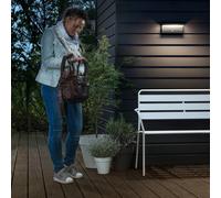 Philips Aplique LED para exterior Bustan, paquete de 2, sensor, 2700 K
