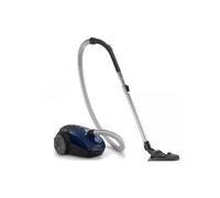 Philips Aspirador con Bolsa FC8240/09, 750 W, 3 litros, 77 Decibelios, Acero Inoxidable, Negro, Azul