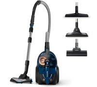 PHILIPS Aspiradora PowerPro Expert sin Bolsa - Motor Potente de 900 W, Filtro HEPA Allergy Lock, TriActive+ para Suelos y Alfombras, Azul (FC9745/09)