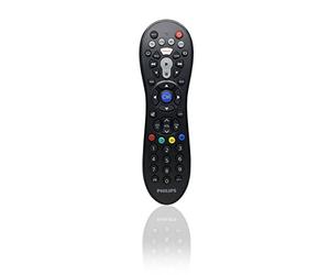 Philips Audio SRP3014/10 - Mando a distancia universal para Apple TV y Roku (Televisor, DVD, Blue-ray, Cable, VCR, DTV, DVR) color negro