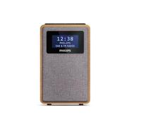 Philips TAR5005/10 radio Reloj Digital Gris, Madera