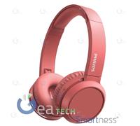 Philips Auriculares Bluetooth Botón Bass Boost Wireless Over Ear TAH4205 Rojo
