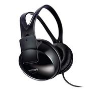 Philips Auriculares HiFi circumaurales SHP1900/10 con Cable (Diadema Ajustable, Almohadillas Grandes, diseño Ligero, Cable de 2 m), Color Negro