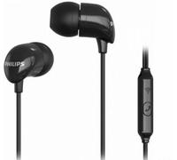 Auriculares Philips con cable Jack 3.5, micrófono y ajuste intruauditivo negros