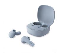 Philips Auriculares True Wireless TAT2100LB Bluetooth 6.0, 36 Horas reproducción, Llamadas nítidas con 4 micros, IPX4 para Salpicaduras, Estuche de Carga de Bolsillo, Azul Claro