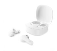 Philips Auriculares True Wireless TAT2100WT Bluetooth 6.0, 36 Horas reproducción, Llamadas nítidas con 4 micros, IPX4 para Salpicaduras, Estuche de Carga de Bolsillo, Blanco