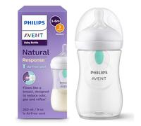 Philips Avent Biberón Natural Response: biberón de 260 ml con sistema AirFree, sin BPA, para recién nacidos a partir de 1 mes (modelo SCY673/01)