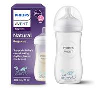 Philips Avent, biberón Natural Response de 330 ml con Flow 4 (tetina para bebés de 3 meses o más), SCY906/11