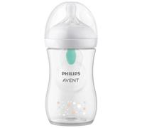 Philips Avent Biberón Natural Responsive con Válvula Anticólico AirFree, Osito de peluche - 260 ml